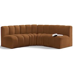 Arc Saddle Velvet Modular Sofa