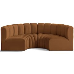 Arc Saddle Velvet Modular Sofa
