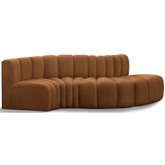 Arc Saddle Velvet Modular Sofa