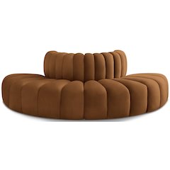 Arc Saddle Velvet Modular Sofa