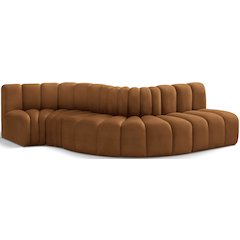Arc Saddle Velvet Modular Sofa