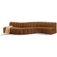 Arc Saddle Velvet Modular Sofa