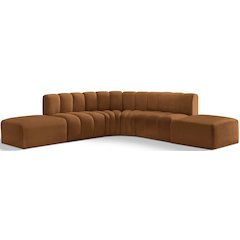 Arc Saddle Velvet Modular Sofa