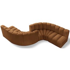 Arc Saddle Velvet Modular Sofa
