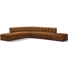 Arc Saddle Velvet Modular Sofa
