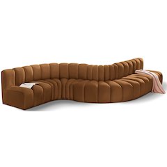 Arc Saddle Velvet Modular Sofa