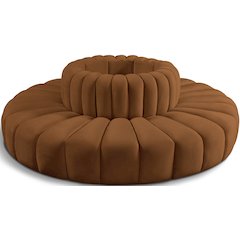 Arc Saddle Velvet Modular Sofa