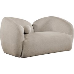 Elowen 68" Beige Fabric Upholstered Loveseat