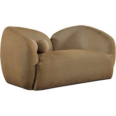Elowen 68" Brown Fabric Upholstered Loveseat