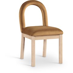 Conrad Saddle Velvet Dining Chair