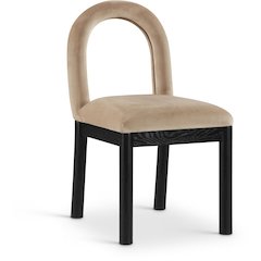 Conrad Beige Velvet Dining Chair