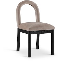 Conrad Taupe Velvet Dining Chair