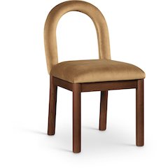 Conrad Saddle Velvet Dining Chair
