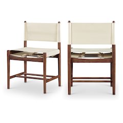 Rawlins Cream Vegan Leather Upholstered Dining Chair, Set of 2