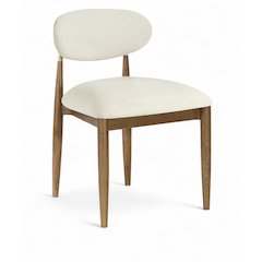 Riccio Cream Performance Fabric Upholstered Dining Side Chair, Set of 2