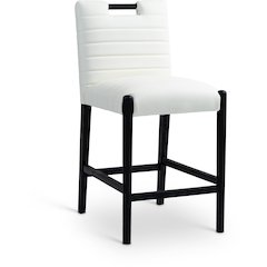 Aimee Cream Vegan Leather Counter Stool