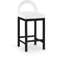 Conrad Cream Velvet Counter Stool
