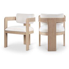 Sacha Cream Velvet Dining Chair, Set of 2