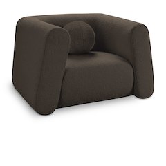 Abbington Brown Boucle Fabric Chair