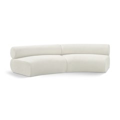 Bale Cream Chenille Fabric Modular Sofa