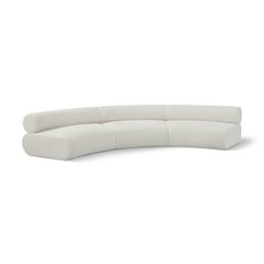Bale Cream Chenille Fabric Modular Sofa