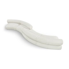 Bale Cream Chenille Fabric Modular Sofa