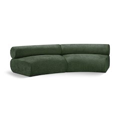 Bale Green Chenille Fabric Modular Sofa