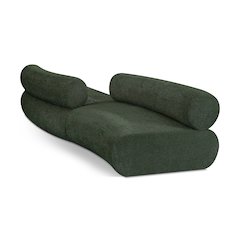 Bale Green Chenille Fabric Modular Sofa