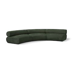 Bale Green Chenille Fabric Modular Sofa