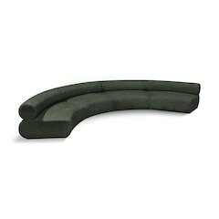 Bale Green Chenille Fabric Modular Sofa