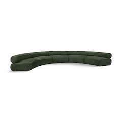 Bale Green Chenille Fabric Modular Sofa