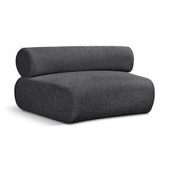 Bale Grey Chenille Fabric Modular Chair