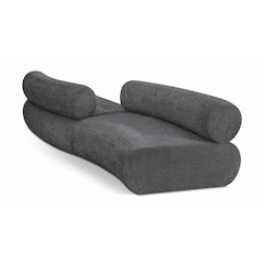 Bale Grey Chenille Fabric Modular Sofa