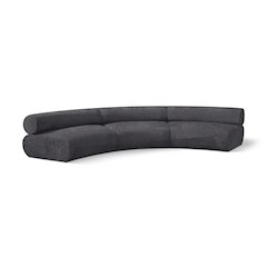 Bale Grey Chenille Fabric Modular Sofa