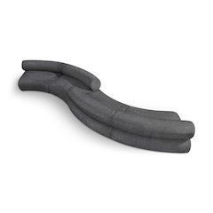 Bale Grey Chenille Fabric Modular Sofa
