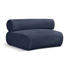 Bale Navy Chenille Fabric Modular Chair