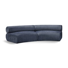 Bale Navy Chenille Fabric Modular Sofa