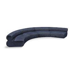 Bale Navy Chenille Fabric Modular Sofa