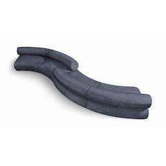 Bale Navy Chenille Fabric Modular Sofa