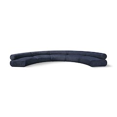 Bale Navy Chenille Fabric Modular Sofa