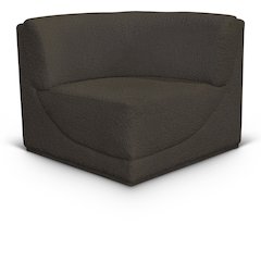 Ollie Brown Boucle Fabric Corner