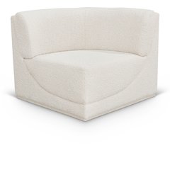 Ollie Cream Boucle Fabric Corner