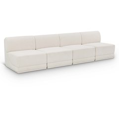 Ollie Cream Boucle Fabric Modular Sofa