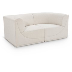 Ollie Cream Boucle Fabric Modular Sofa