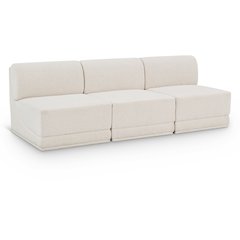 Ollie Cream Boucle Fabric Modular Sofa