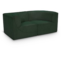 Ollie Green Boucle Fabric Modular Sofa