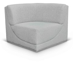 Ollie Grey Boucle Fabric Corner
