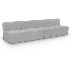 Ollie Grey Boucle Fabric Modular Sofa