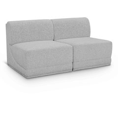 Ollie Grey Boucle Fabric Modular Sofa