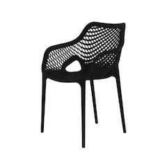 Outdoor Patio Dining Chairs Set Of 4 With Anti-Uv Finish And Contemporary Style